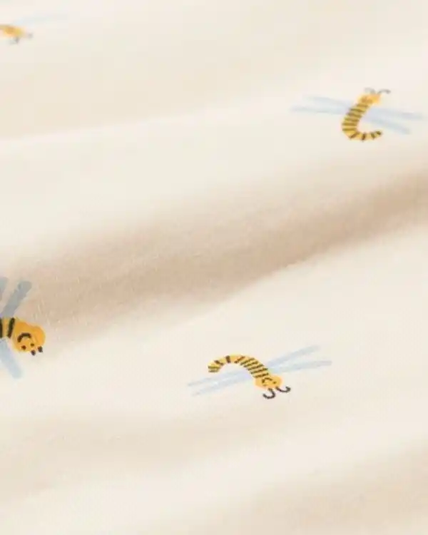 Bild 2 von Mitwachsender Baby-Strampler mit Tieren eierschalenfarben