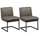 Bild 1 von Mid.you Schwingstuhl-Set, Dunkelgrün, Metall, Textil, 53x81x61 cm, Esszimmer, Stühle, Esszimmerstühle, Esszimmerstühle-Set