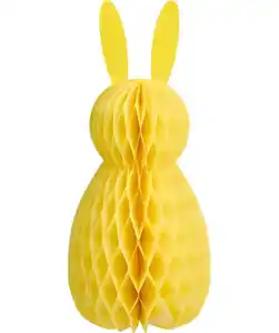 Wabendeko aus Papier, gelb