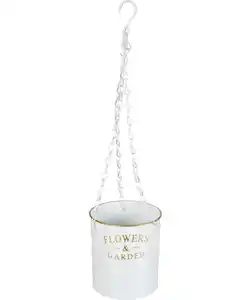 Pflanztopf zum Aufhängen, weiß