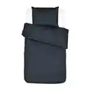 Bild 1 von Essenza Bettwäsche Minte, Dunkelblau, Textil, Uni, 135x200 cm, Oeko-Tex® Standard 100, Schlaftextilien, Bettwäsche, Bettwäsche, Satin-Bettwäsche