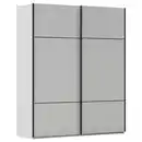 Bild 1 von Novel Schwebetürenschrank, Grau, Holzwerkstoff, 7 Fächer, 162x223x68 cm, Typenauswahl,  umfangreiches Zubehör erhältlich, in verschiedenen Größen und Holzdekoren erhältlich, Schlafzimmer, Klei