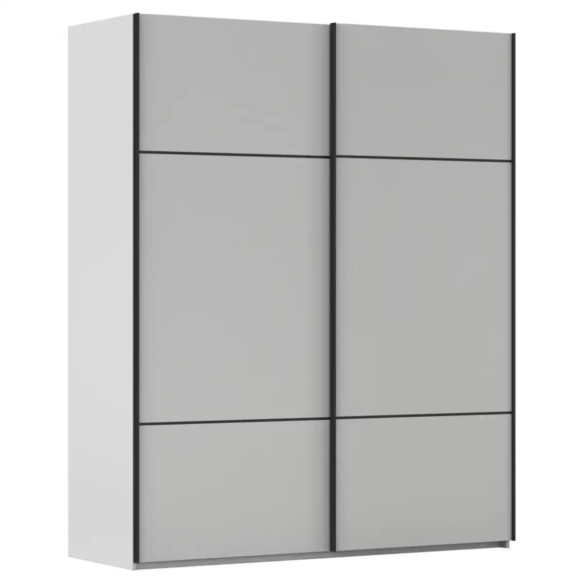 Bild 1 von Novel Schwebetürenschrank, Grau, Holzwerkstoff, 7 Fächer, 162x223x68 cm, Typenauswahl,  umfangreiches Zubehör erhältlich, in verschiedenen Größen und Holzdekoren erhältlich, Schlafzimmer, Klei