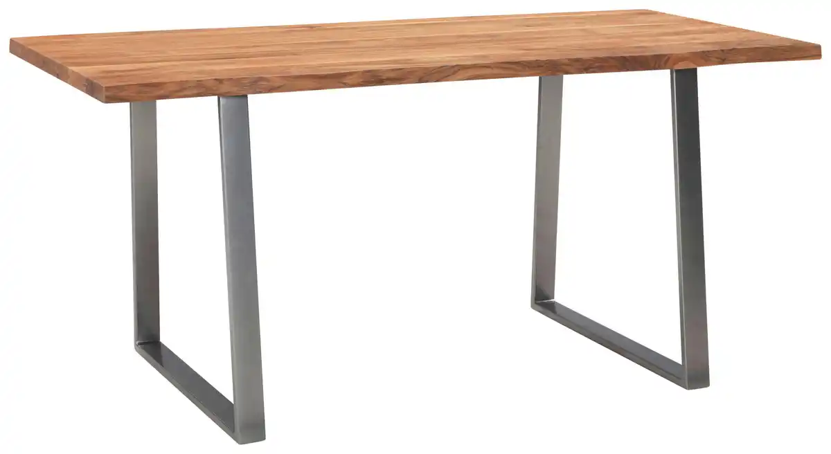 Bild 1 von Schreibtisch WL7.269 Akaziefarben/Chromfarben, Akaziefarben, Chromfarben