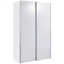 Bild 1 von P & B Schwebetürenschrank, Weiß, Holzwerkstoff, 6 Fächer, 125x195.5x38 cm, Blauer Engel, BQ - Bündnis für Qualität, Made in Germany, Schlafzimmer, Kleiderschränke, Schwebetürenschränke