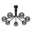 Bild 1 von Novel Deckenleuchte Widnes, Dunkelgrau, Metall, Glas, Uni,Uni, rund,rund, 40 cm, RoHS, CE, Lampen & Leuchten, Innenbeleuchtung, Leuchten nach Räumen, Esstischlampen