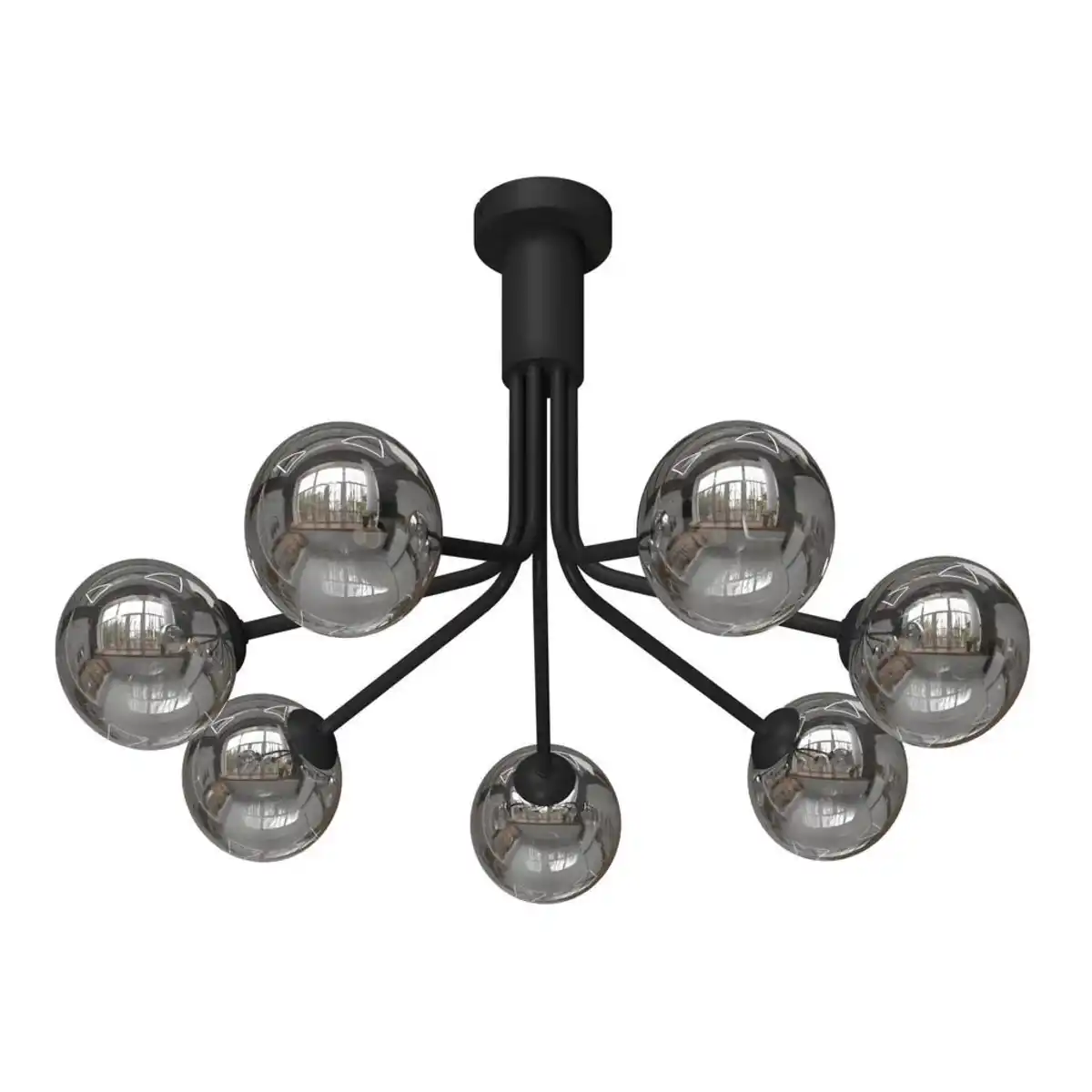 Bild 1 von Novel Deckenleuchte Widnes, Dunkelgrau, Metall, Glas, Uni,Uni, rund,rund, 40 cm, RoHS, CE, Lampen & Leuchten, Innenbeleuchtung, Leuchten nach Räumen, Esstischlampen