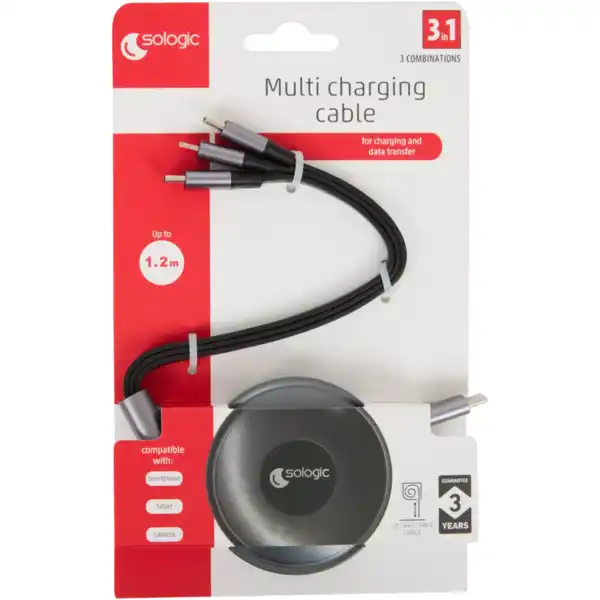 Bild 3 von Sologic 3-in-1-Lade- und Datenkabel