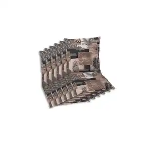 Sesselauflagenset, Beige, Textil, 6-teilig, Federn, Füllung: Schaumstoff, Vlies, 50x7x100 cm, Oeko-Tex® Standard 100, pflegeleicht, hochwertige Qualität, langlebig, für den Außenbereich geeignet