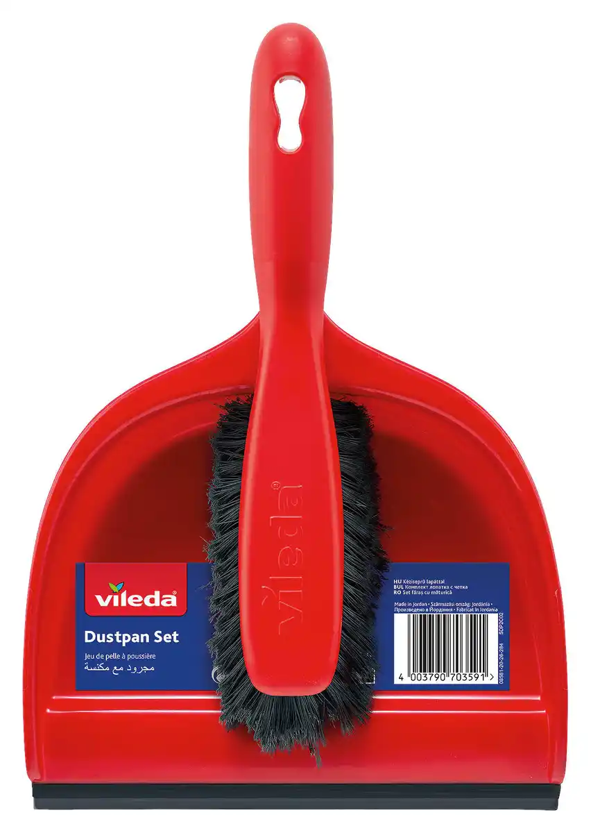 Bild 1 von KEHRGARNITUR VILEDA -KEHRSCHAUFEL-SET, Rot