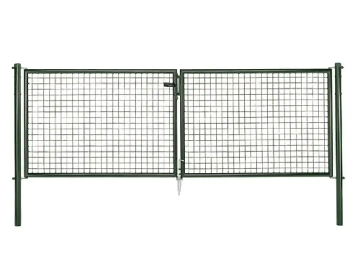 Bild 1 von ALBERTS Wellengitter-Doppeltor für Maschendrahtzäune, Breite 3000 mm (Höhe: 1000 mm)