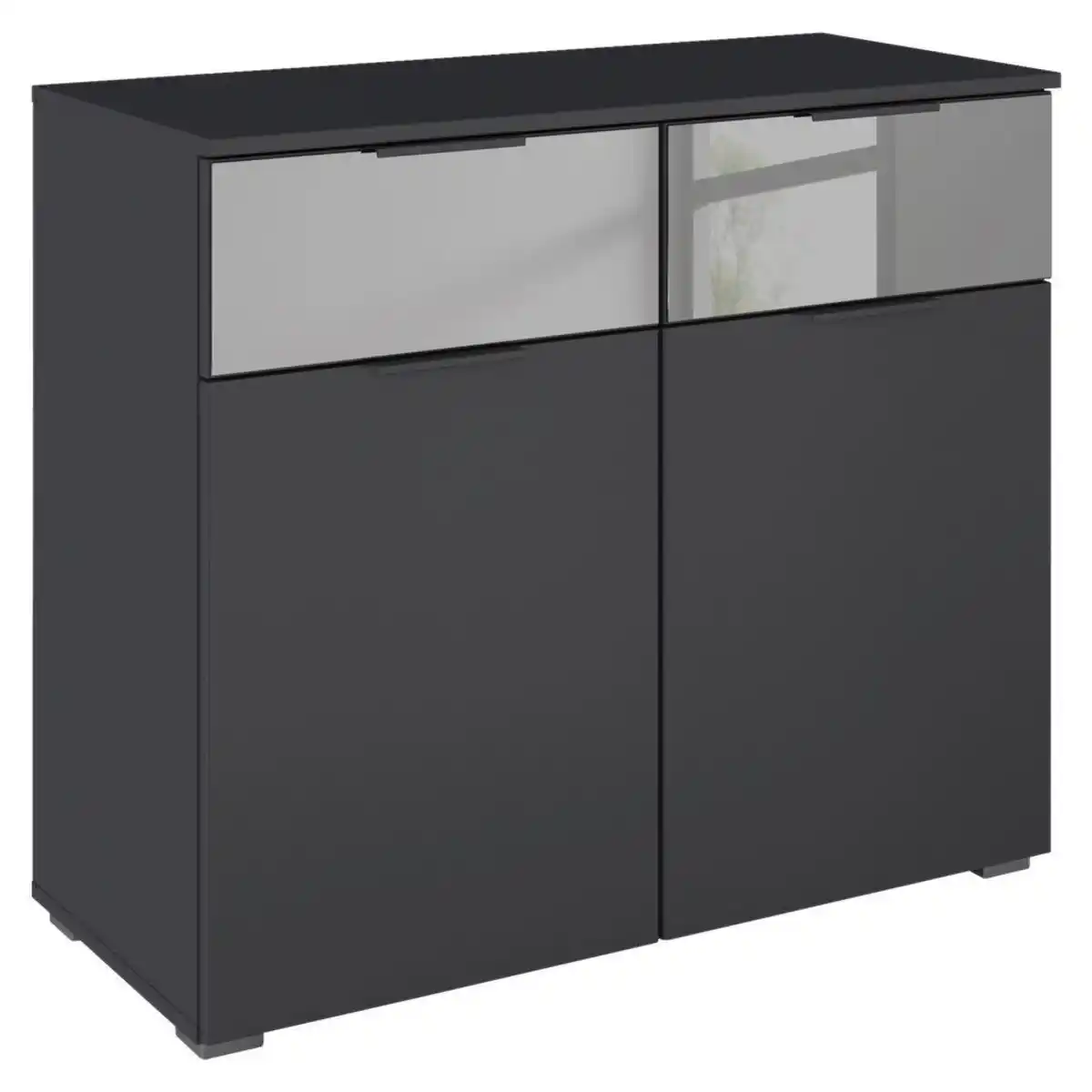 Bild 1 von Rauch Möbel Kommode, Metall, 2 Schublade(n) Schubladen, 93x81x42 cm, Blauer Engel, BQ - Bündnis für Qualität, Made in Germany, Wohnzimmer, Kommoden & Sideboards, Kommoden