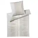 Bild 1 von Joop! Bettwäsche Joop! Leo, Creme, Textil, Graphik, 155x220 cm, Oeko-Tex® Standard 100, pflegeleicht, schadstoffgeprüft, weiche und anschmiegsame Oberfläche, edel glänzend, dicht gewebtes Garn,