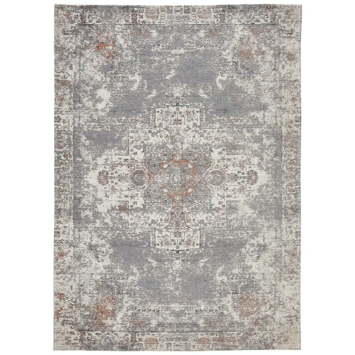 Bild 1 von Novel Vintage-Teppich, Grau, Textil, Vintage, rechteckig, 120x180 cm, ISO 9001, Textiles Vertrauen - Oeko-Tex®, Global Recycled Standard (Grs), für Fußbodenheizung geeignet, in verschiedenen Grö