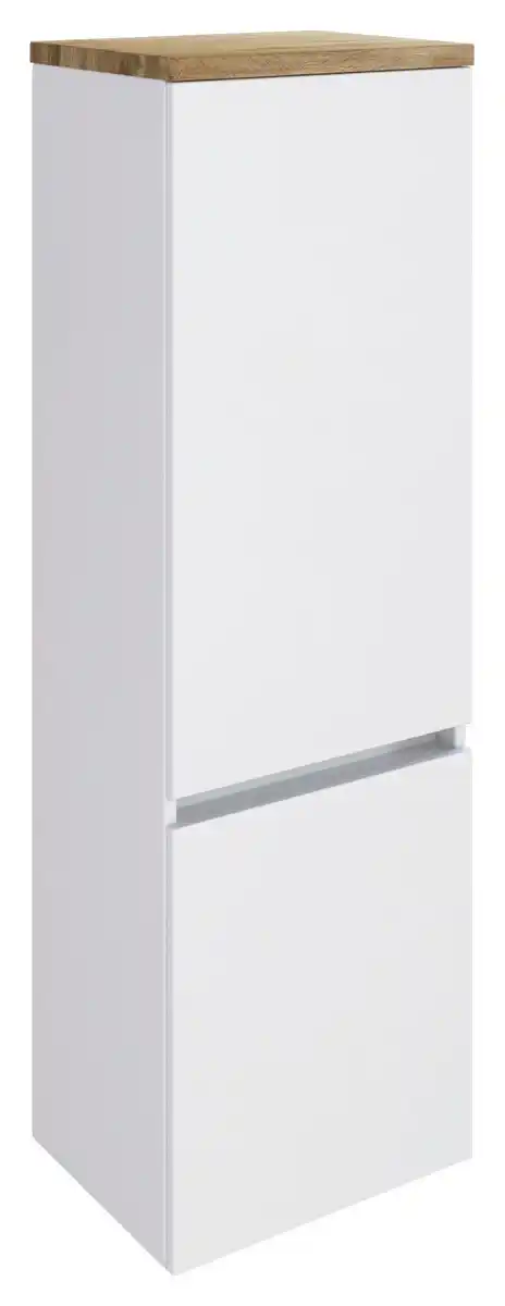 Bild 1 von Midischrank in Weiss 'Pienza', Weiß, Eichefarben