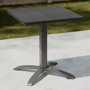 Gartentisch Florian 1 Schwarz 66x66x72cm, Schwarz