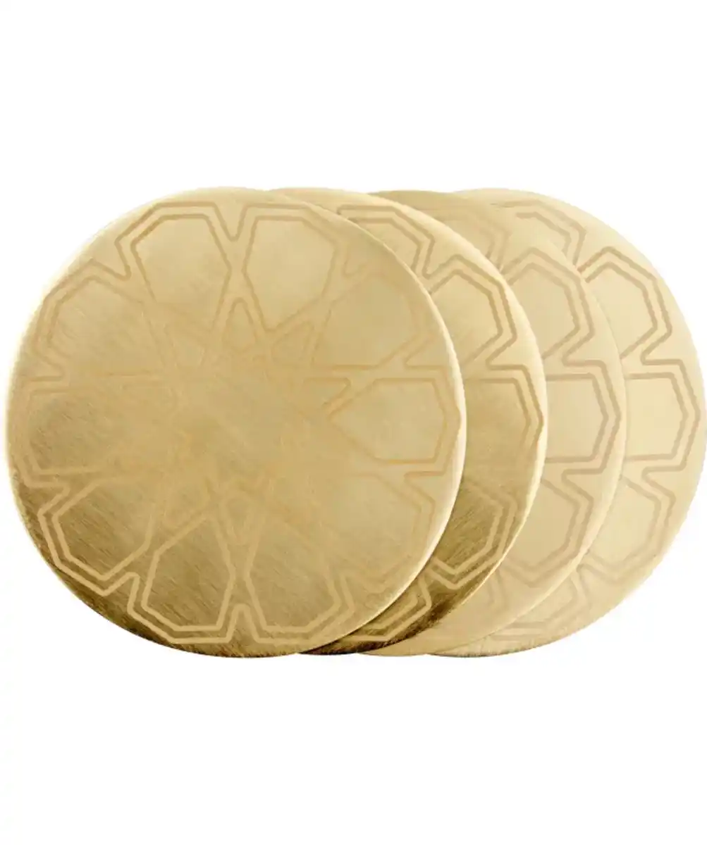Bild 1 von Untersetzer aus Metall, gold