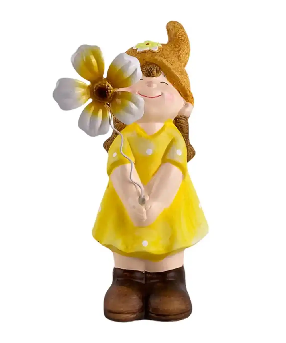 Bild 1 von Garten Dekofigur Kind, gelb