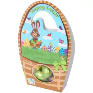 Osterkorb mit Schokoladeneiern