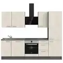 Bild 1 von Nobilia Küchenleerblock Riva, Weiß, Schiefer, Metall, 3 Schublade(n) Schubladen, nur wie online abgebildet bestellbar, 270 cm, Blauer Engel, Pefc, Goldenes M, Made in Germany, DGM-Klimapakt, seiten