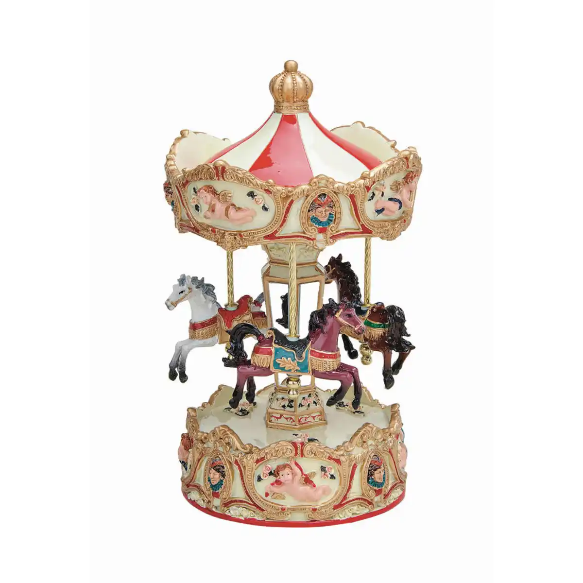 Bild 1 von Dekospieluhr, Mehrfarbig, Kunststoff, 18x30x17 cm, Dekoration, Weihnachtsdekoration, Winterdeko