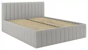 Polsterbett Orinoco Hellgrau ca. 180x200cm, Hellgrau