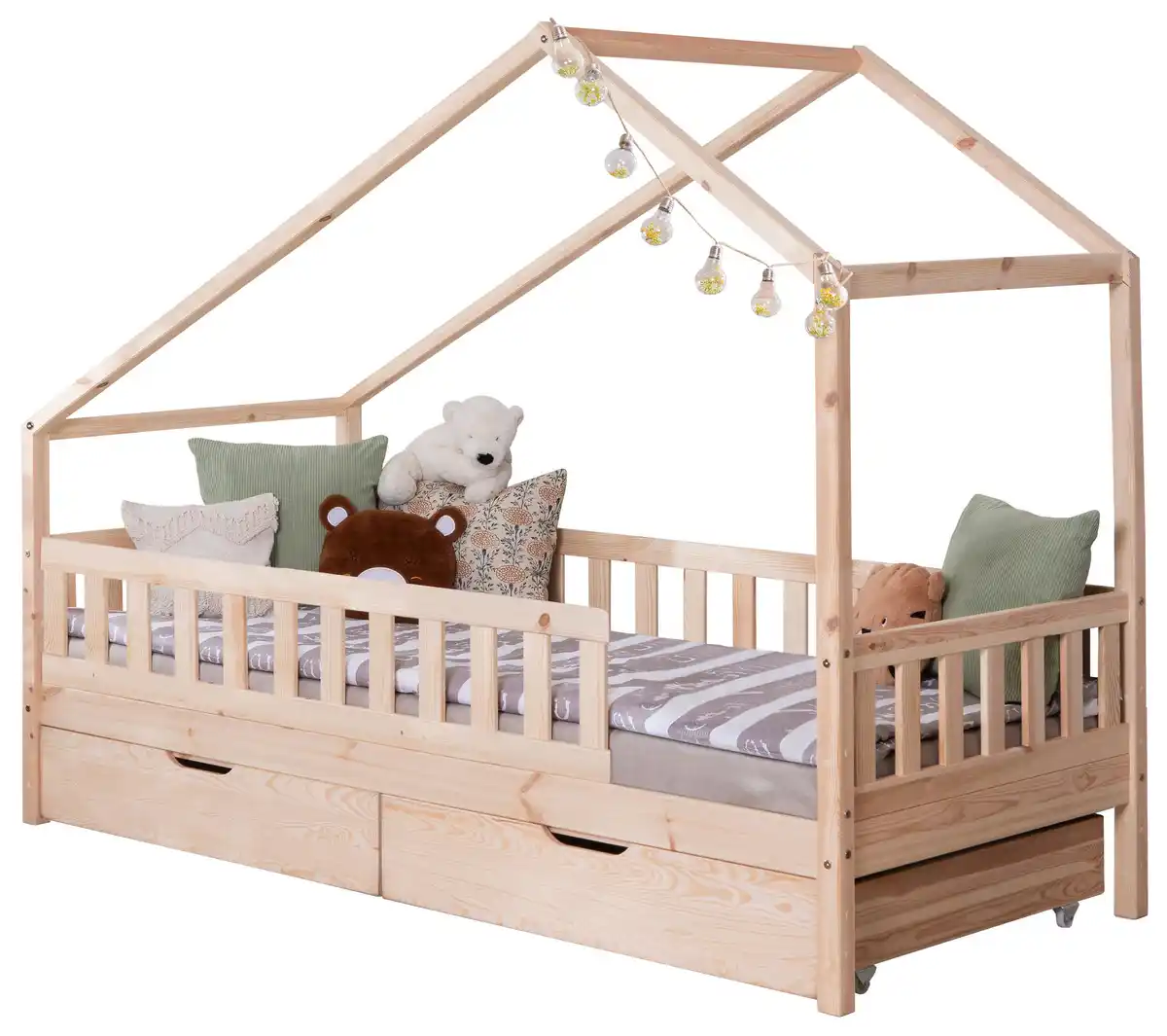 Bild 1 von Hausbett Lou ca. 100x200 cm Holz, Naturfarben