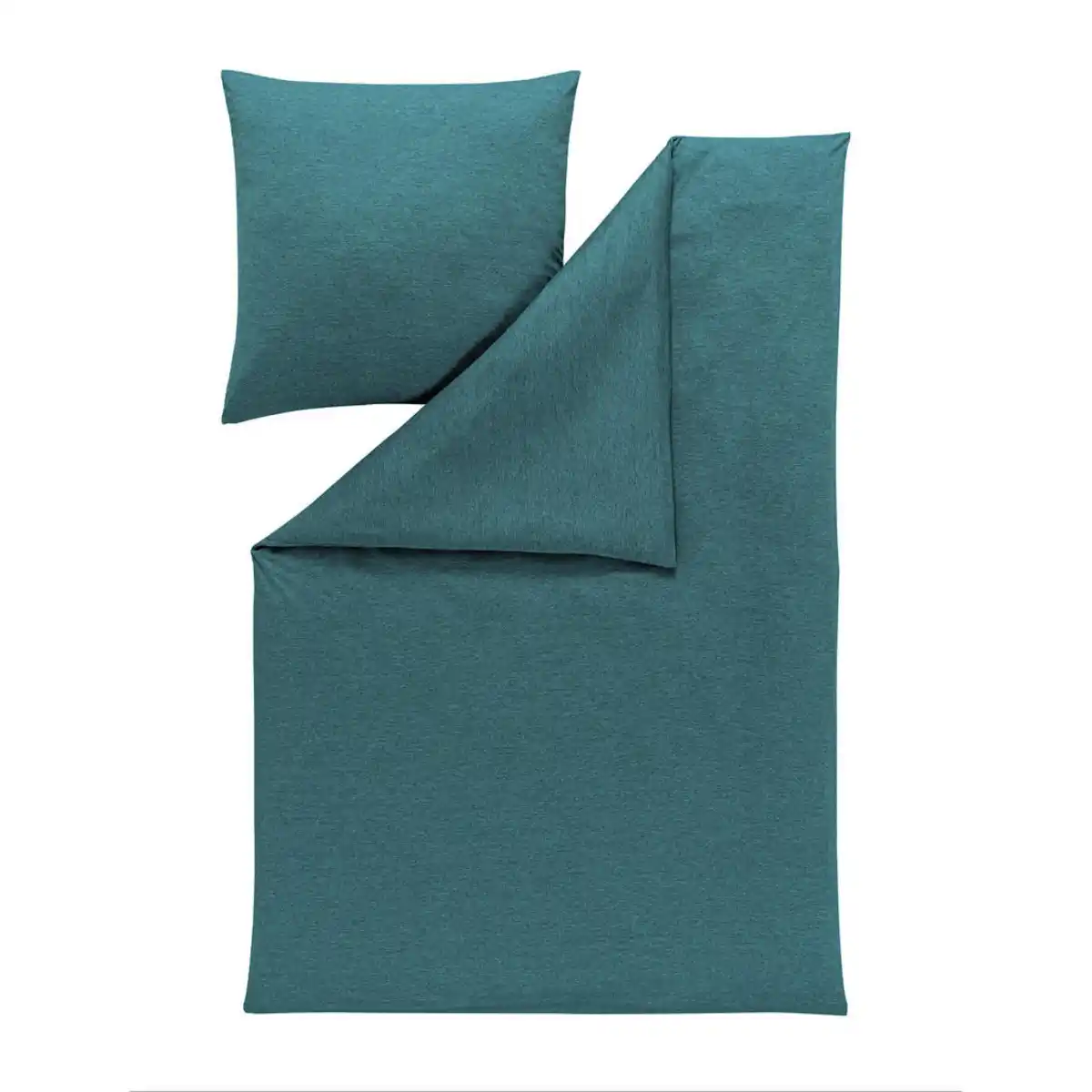 Bild 1 von Estella Bettwäsche Atelier, Petrol, Textil, Uni, 135x200 cm, pflegeleicht, atmungsaktiv, hautfreundlich, weiche und anschmiegsame Oberfläche, Schlaftextilien, Bettwäsche, Bettwäsche, Jersey-Bettw