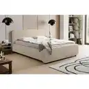 Bild 1 von Mid.you Polsterbett, Natur, Holz, Metall, Kiefer, 140x200 cm, Bettkasten, gepolstertes Kopfteil, Stoffauswahl, in verschiedenen Größen erhältlich, Schlafzimmer, Betten, Polsterbetten