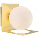 Bild 1 von Markslöjd Wandleuchte Zenit, Opal, Messing, rund,rund, 13.5x13.5x16.2 cm, ohne Chemie, Lampen & Leuchten, Innenbeleuchtung, Spots & Strahler, Wandstrahler