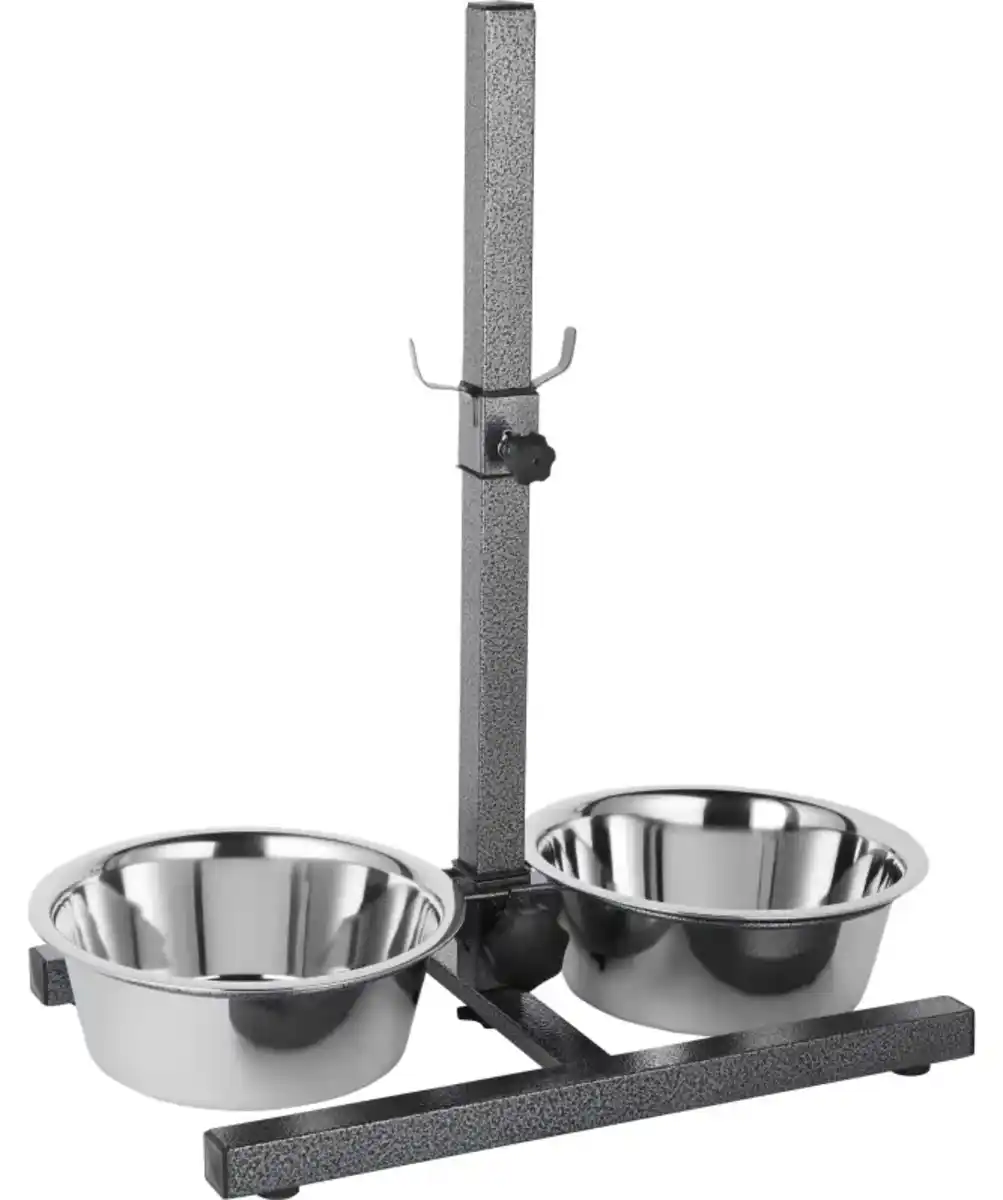 Bild 1 von Futterstation höhenverstellbar, silber