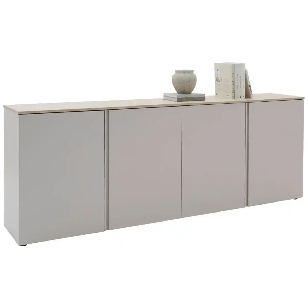 Bild 1 von Voleo Sideboard, Eiche, Kaschmir, Metall, 8 Fächer, 240.1x89x43 cm, Beimöbel erhältlich, Wohnzimmer, Kommoden & Sideboards, Sideboards
