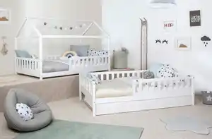 Ausziehbett Holz Duo ca. 140x200 cm Kiefer Weiß, Weiß