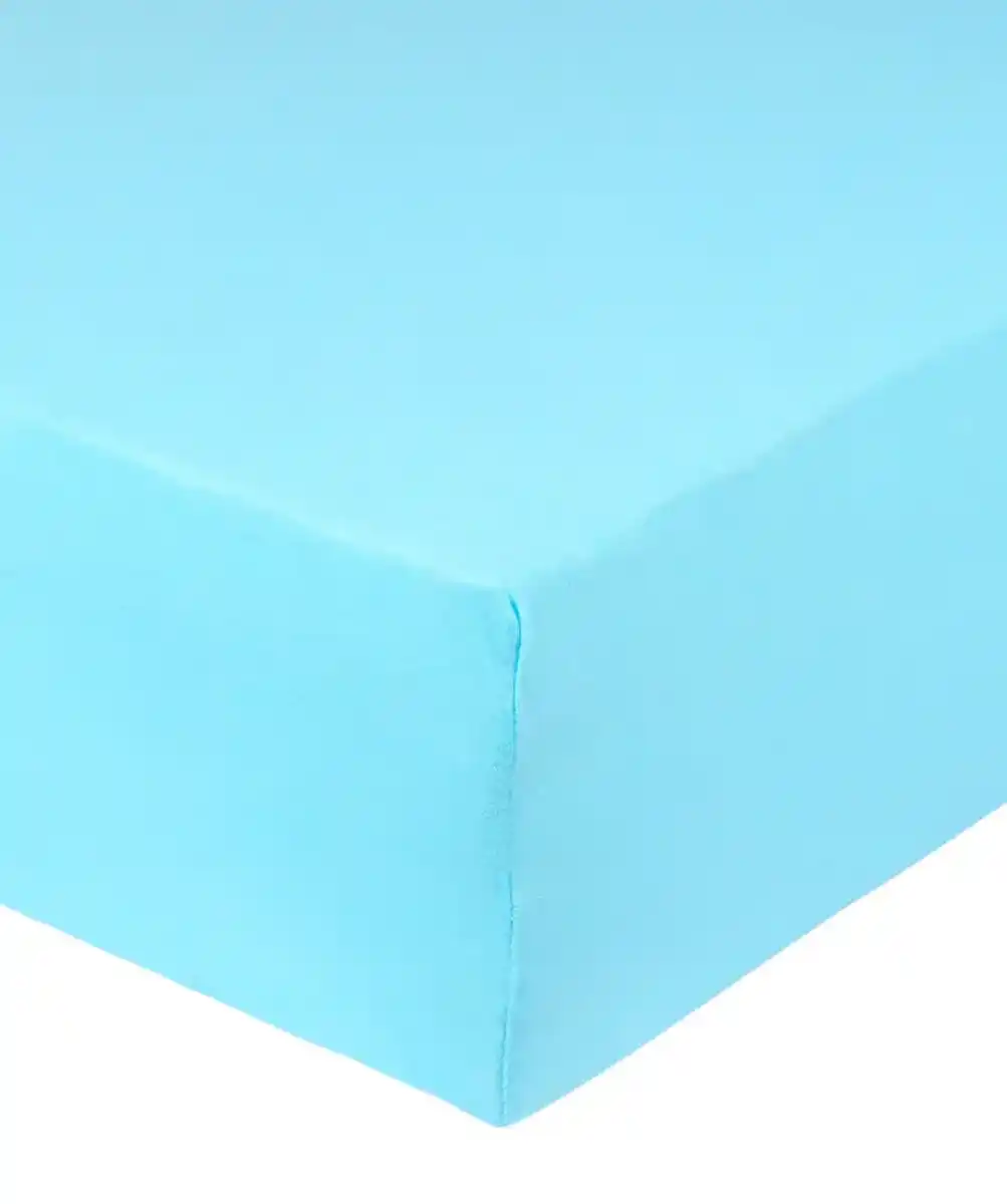 Bild 1 von Helles Polycotton-Spannbettlaken, hellblau