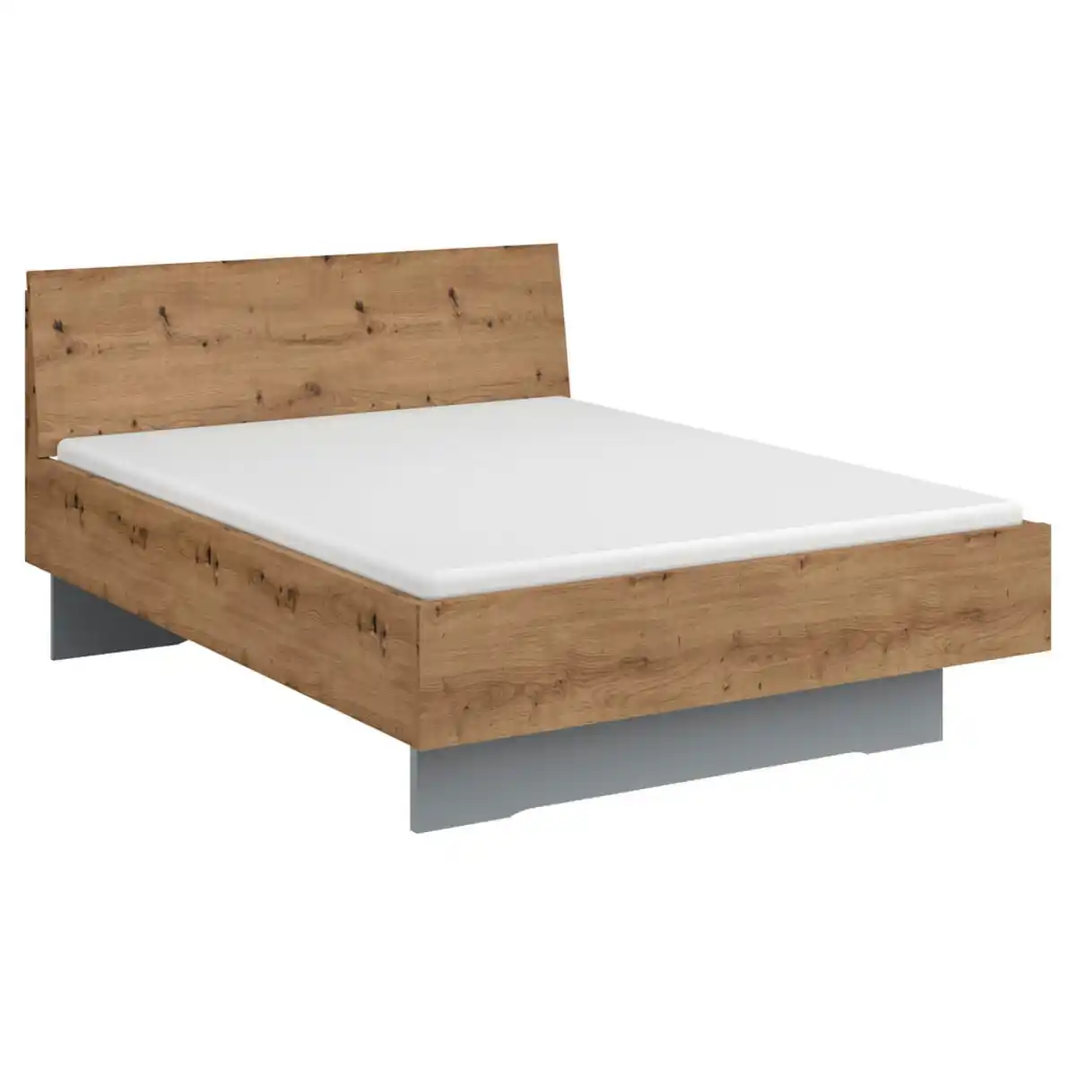 Bild 1 von Stylife Bett, Grau, Eiche, 140x200 cm, Blauer Engel, Goldenes M, Made in Germany, Über- und Sondergrößen erhältlich, in verschiedenen Größen erhältlich, Schlafzimmer, Betten, Einzelbetten