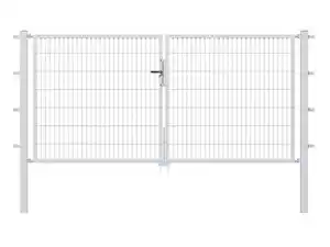 ALBERTS Stabgitter-Doppeltor Doppelstabmattenzäune (feuerverzinkt, Höhe: 1000 mm)