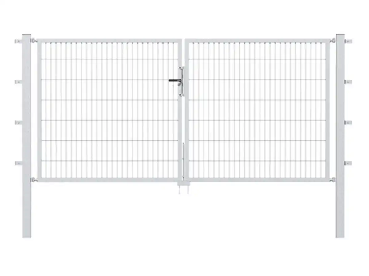 Bild 1 von ALBERTS Stabgitter-Doppeltor Doppelstabmattenzäune (feuerverzinkt, Höhe: 1000 mm)