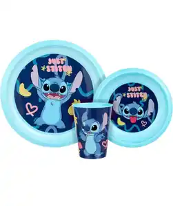 Stitch Lizenz Geschirrset, blau