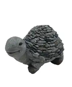 Gartenfigur Mosaik, silbergrau