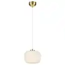 Bild 1 von Markslöjd Pendelleuchte Sober, Messing, Metall, rund,rund, 22 cm, ohne Chemie, Lampen & Leuchten, Innenbeleuchtung, Leuchten nach Räumen, Wohnzimmerlampen