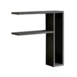 Livetastic Wandregal Tiny Wandregal, Anthrazit, Holzwerkstoff, Uni, 2 Fächer, 60x62x15 cm, Küchen, Küchenmöbel, Küchenregale