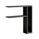 Bild 1 von Livetastic Wandregal Tiny Wandregal, Anthrazit, Holzwerkstoff, Uni, 2 Fächer, 60x62x15 cm, Küchen, Küchenmöbel, Küchenregale