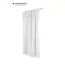 Bild 1 von Lärmschutzvorhang, Weiß, Metall, Textil, Uni, 145x260 cm, Made in EU, Oeko-Tex® Standard 100, beliebig kürzbar, Lärmschutz, Wärmeschutz, Leinenoptik, Wohntextilien, Gardinen & Vorhänge, Fertig