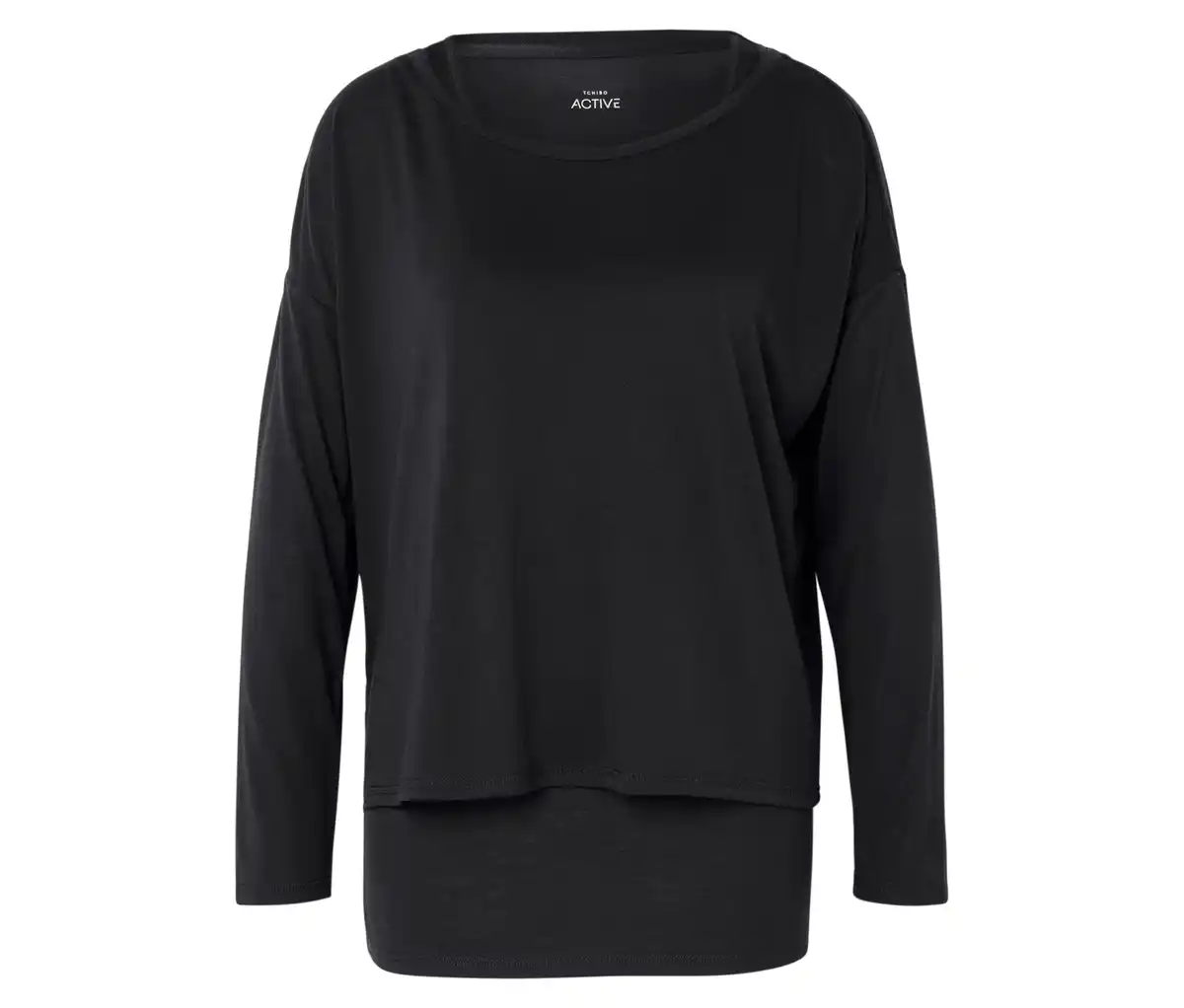 Bild 1 von Da. 2-in-1-Sportshirt, schwarz
