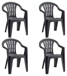 STAPELSESSEL N01364, Graphitfarben