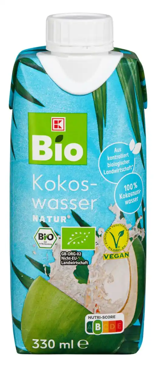 Bild 1 von K-BIO Bio-Kokoswasser, 330-ml-Packg.