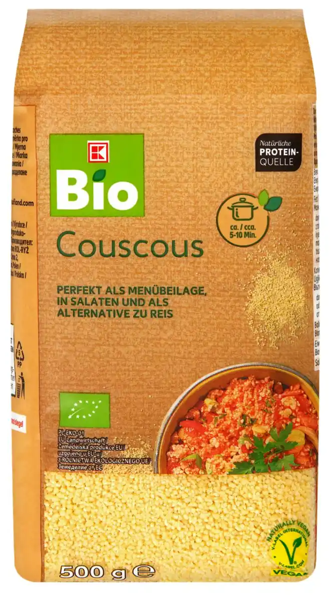 Bild 1 von K-BIO Bio-Couscous, 500-g-Packg.