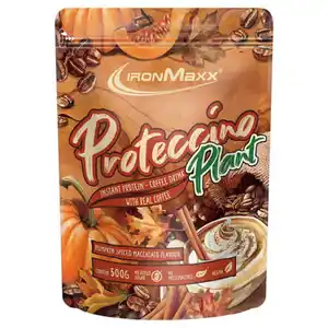 IRONMAXX Proteccino Plant Pulver 500 g, Pumpkin Spiced Macchiato