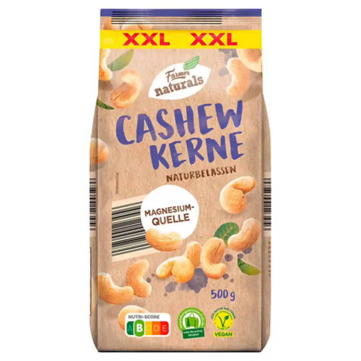 Bild 1 von FARMER NATURALS Cashewkerne natur XXL 500 g