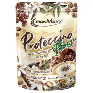 IRONMAXX Proteccino Plant Pulver 500 g, Vanilla Chai Latte